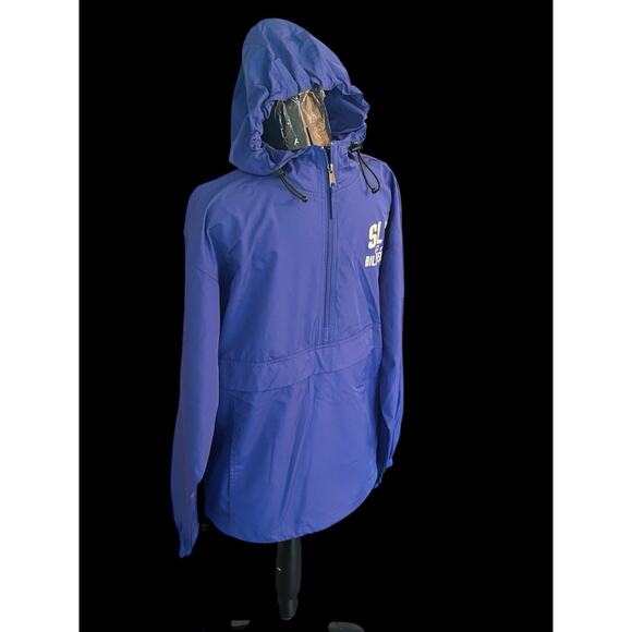 St. Louis Billikens NCAA 1/2 Zip Champion Pullover Windbreaker Hooded Size Small - Picture 2 of 7